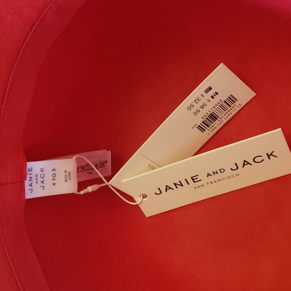 Janie and Jack red cloche 4-5y - Picture 2 of 3